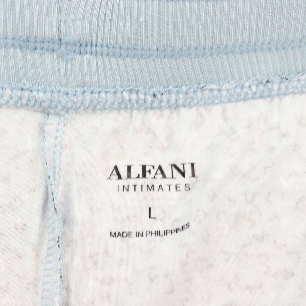 Alfani Ultra Soft Satin-Trimmed Pajama Shorts, Large - Picture 6 of 10